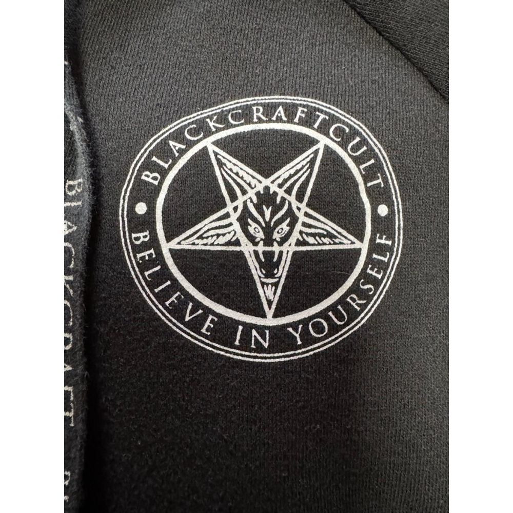 BLACKCRAFT Women’s Black White Witching Hour Long Hoodie Sz M - Picture 8 of 14